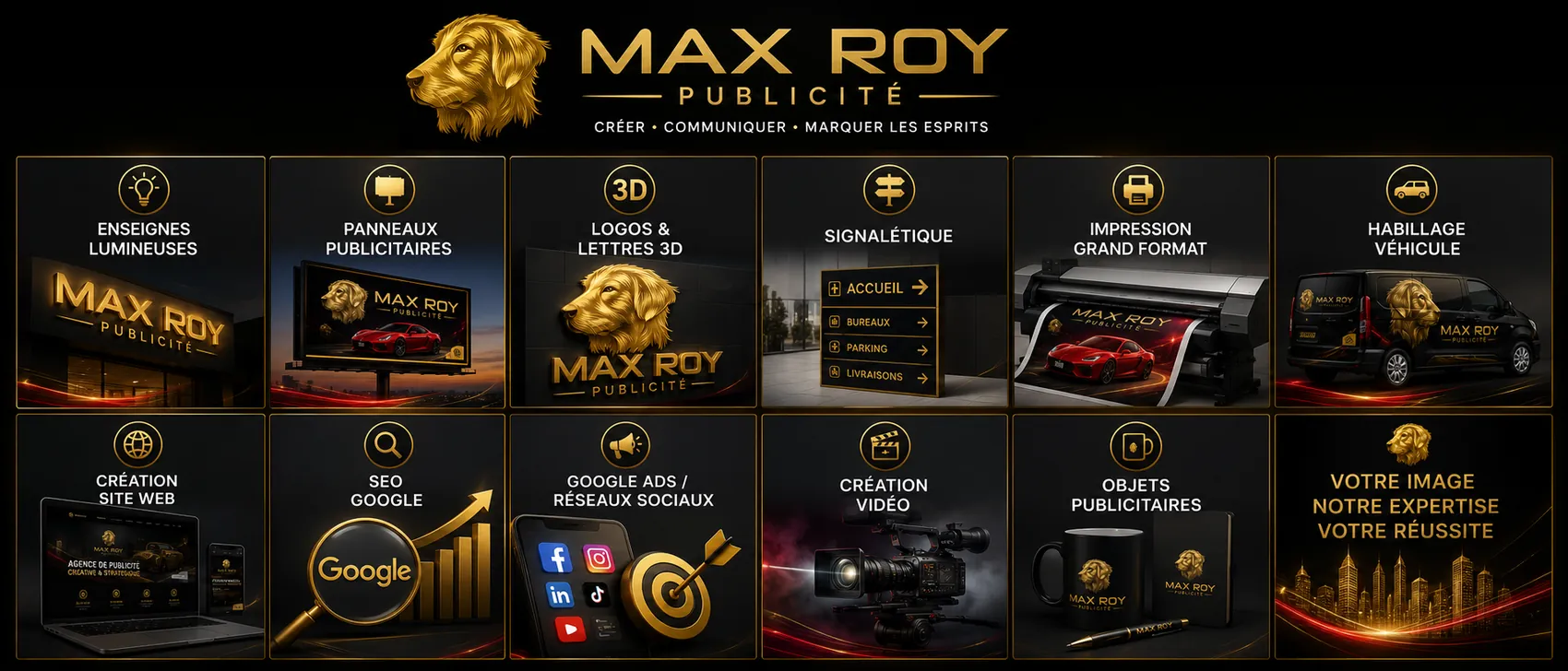 MAX ROY PUBLICITÉ service et réalisation